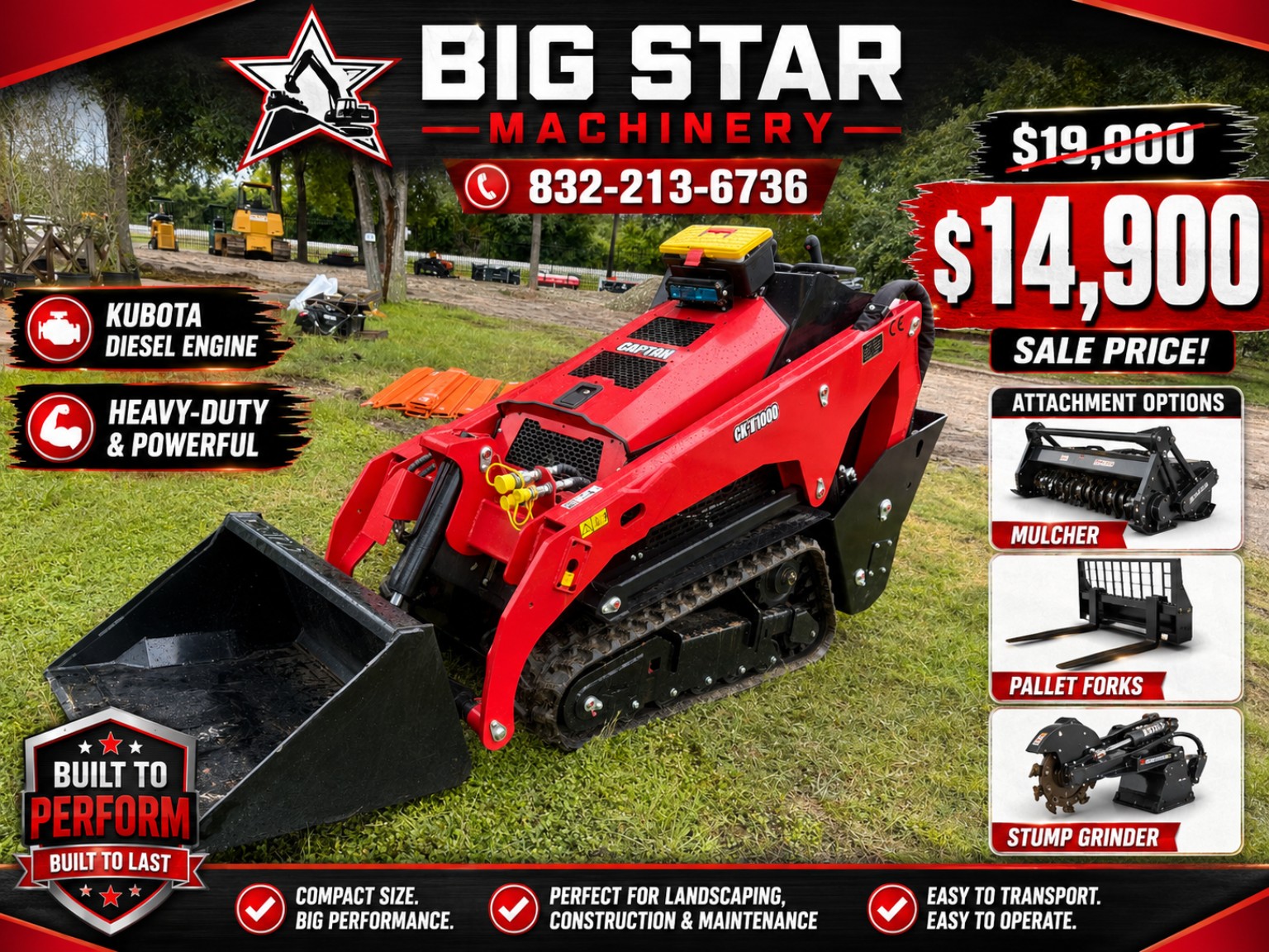 Big Star Machinery monthly promotion